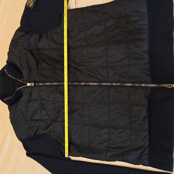 GUC Men's Belstaff Zip-Up Navy Sweater. Size Medium - Picture 2 of 8